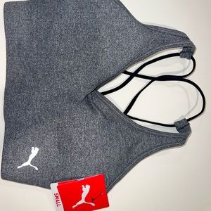 Puma grey sports bra small